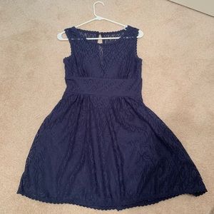 Navy lace dress